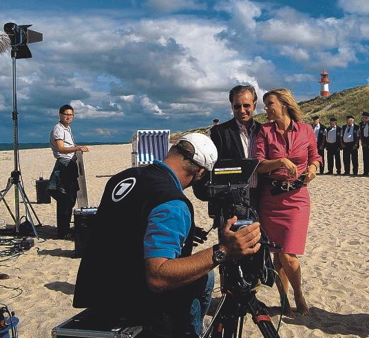 Drehtag auf Sylt mit Kim Fisher und Jan Hofer (2009)